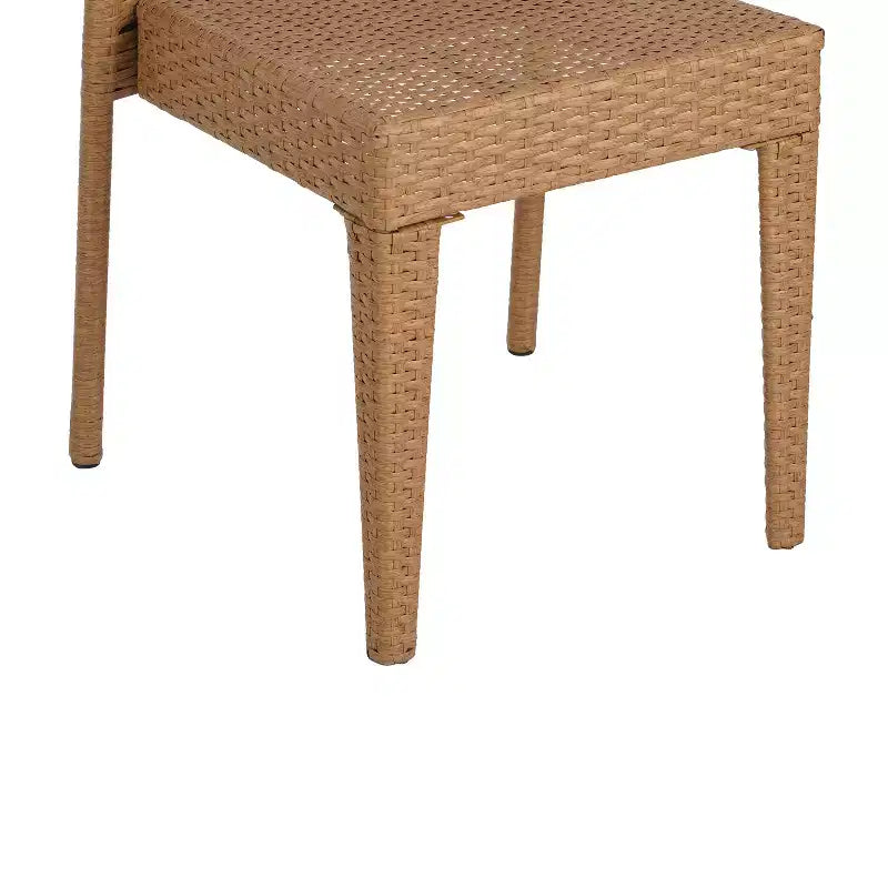 Christopher Knight Home Chaises de salle à manger empilables en rotin et fer Hava (lot de 2)