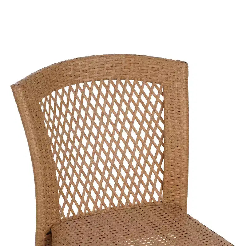 Christopher Knight Home Chaises de salle à manger empilables en rotin et fer Hava (lot de 2)