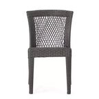 Christopher Knight Home Chaises de salle à manger empilables en rotin et fer Hava (lot de 2)