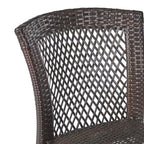 Christopher Knight Home Chaises de salle à manger empilables en rotin et fer Hava (lot de 2)
