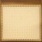 Christopher Knight Home Otis Sedie da Pranzo da Esterno in Rattan Intrecciato e Acacia con Cuscino Rimovibile (Set di 2)