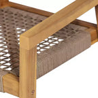 Christopher Knight Home Hamon Sedie da pranzo per esterni in legno di acacia e corda intrecciata (set di 2)