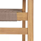 Christopher Knight Home Hamon Sedie da pranzo per esterni in legno di acacia e corda intrecciata (set di 2)