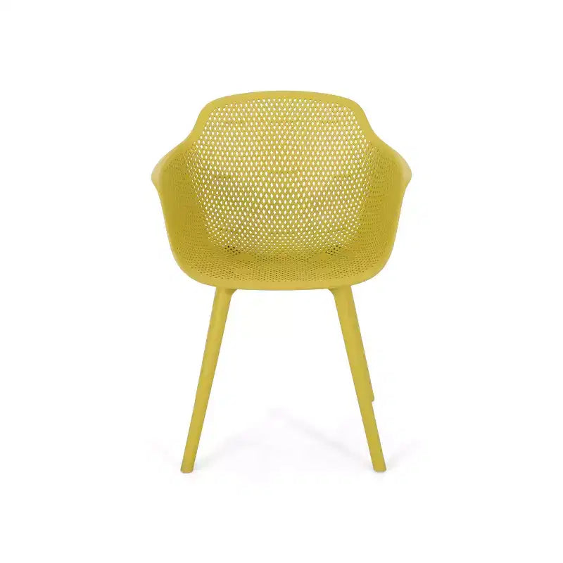 Christopher Knight Home Hanness - Sedia da pranzo moderna da esterno in polipropilene (set da 4)