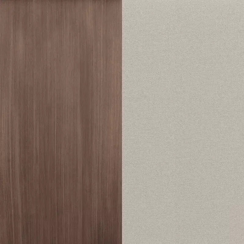 Set di 2 sedie da pranzo impilabili Martha Stewart Bedford per interni-esterni con finitura in alluminio spazzolato effetto legno e cuscini per tutte le stagioni