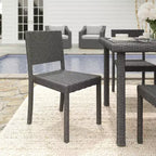 Lot de 2 chaises de salle à manger empilables Martha Stewart Bedford pour intérieur et extérieur en osier tressé
