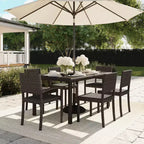 Lot de 2 chaises de salle à manger empilables Martha Stewart Bedford pour intérieur et extérieur en osier tressé
