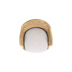 Jennifer Taylor Home Santorini 19 Sedia da pranzo da esterno con schienale in vimini, set da 2, Axroma Olefin beige grano