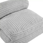 Moderno pouf letto pieghevole in pelliccia sintetica con cuscino