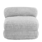 Moderno pouf letto pieghevole in pelliccia sintetica con cuscino