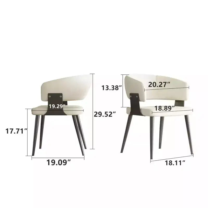 Chaises d'extérieur modernes Luck Live, lot de 2 / Coussins moelleux et base en acier robuste