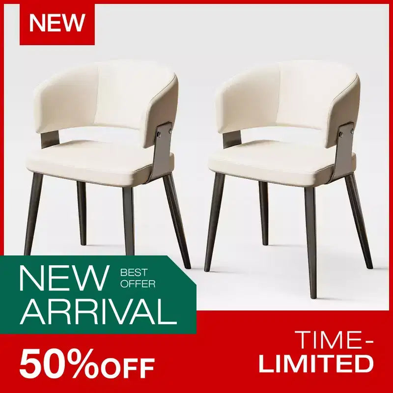 Chaises d'extérieur modernes Luck Live, lot de 2 / Coussins moelleux et base en acier robuste