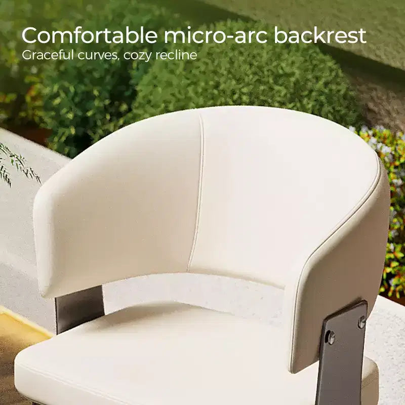 Chaises d'extérieur modernes Luck Live, lot de 2 / Coussins moelleux et base en acier robuste