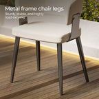 Chaises d'extérieur modernes Luck Live, lot de 2 / Coussins moelleux et base en acier robuste