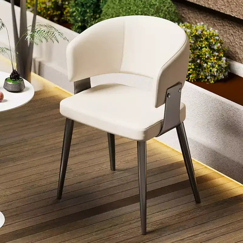 Chaises d'extérieur modernes Luck Live, lot de 2 / Coussins moelleux et base en acier robuste