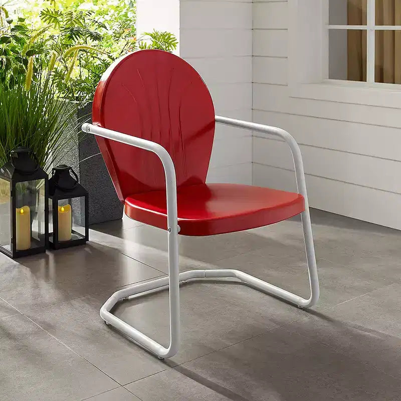 HomeStock Griffith Poltrona da esterno in metallo