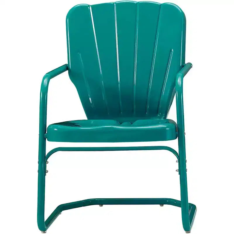 HomeStock Ridgeland Set di 2 Poltrone da Esterno in Metallo - 2 Sedie