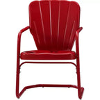 HomeStock Ridgeland Set di 2 Poltrone da Esterno in Metallo - 2 Sedie