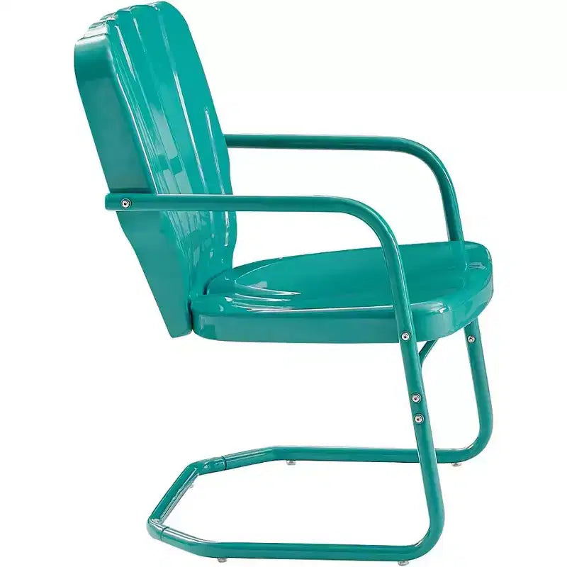 HomeStock Ridgeland Set di 2 Poltrone da Esterno in Metallo - 2 Sedie