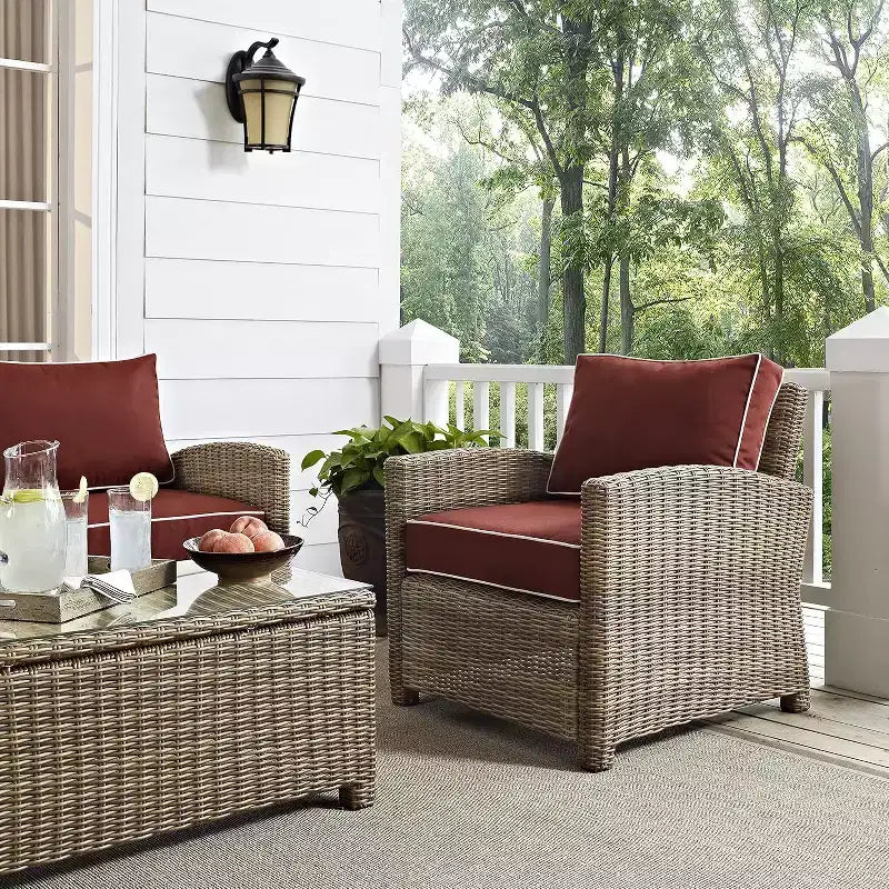 Poltrona da esterno in vimini HomeStock Bradenton