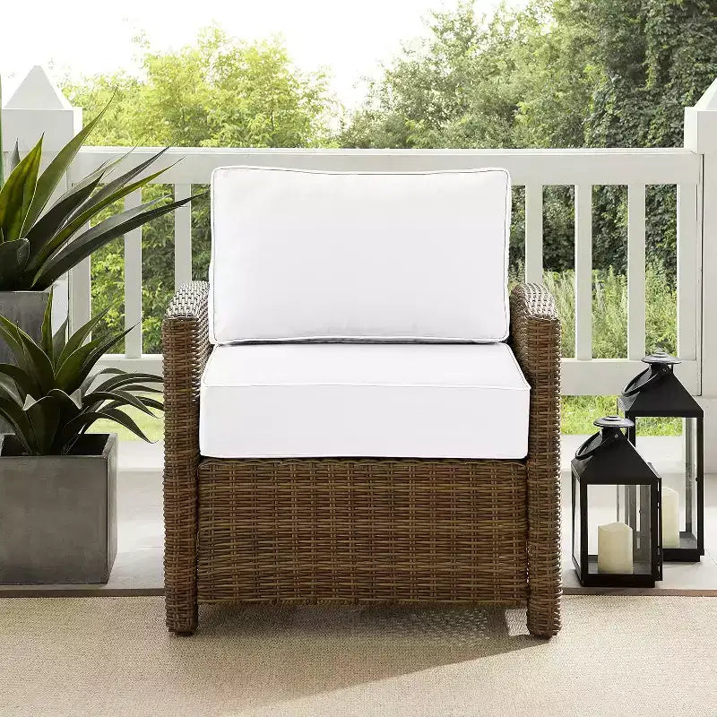 Poltrona da esterno in vimini HomeStock Bradenton