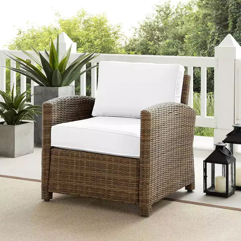 Poltrona da esterno in vimini HomeStock Bradenton