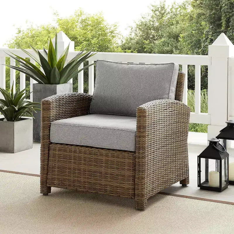 Poltrona da esterno in vimini HomeStock Bradenton