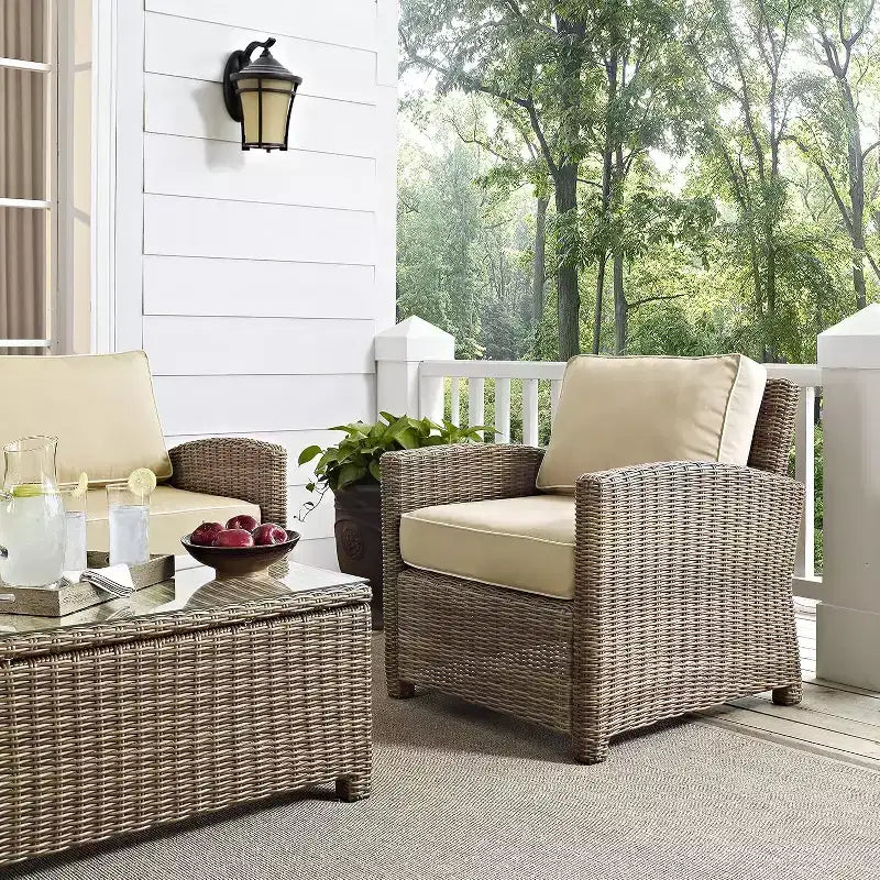 Poltrona da esterno in vimini HomeStock Bradenton