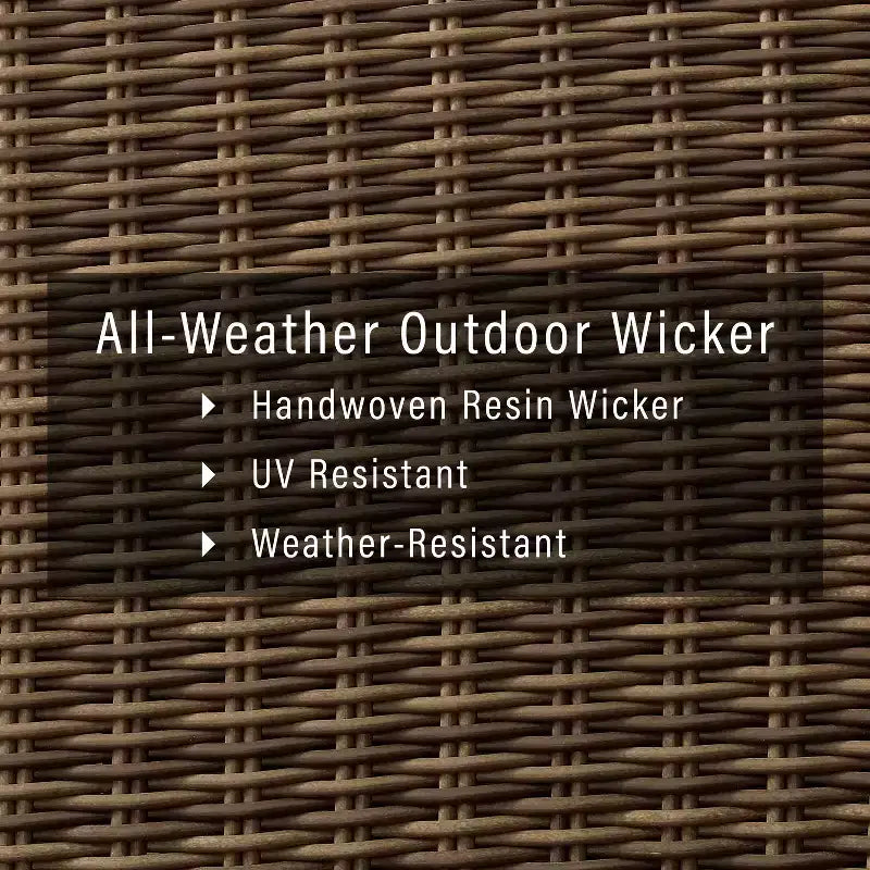 HomeStock Bradenton Outdoor Wicker Armchair