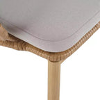 Christopher Knight Home Cleto Sedia da pranzo in rattan e ferro con design floreale per patio con finitura effetto legno (set da 2)