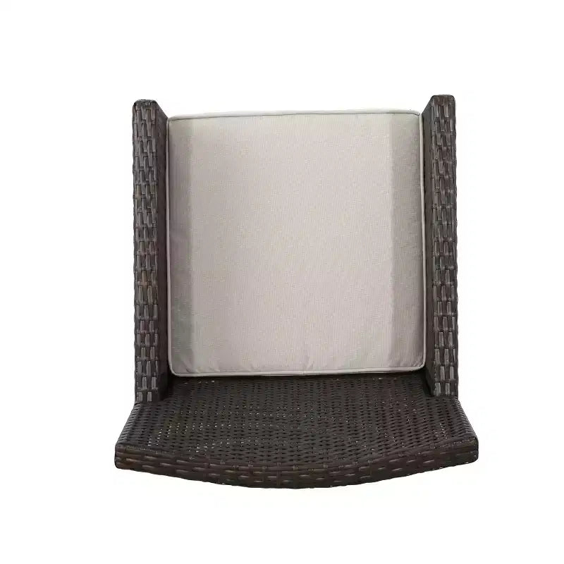Christopher Knight Home Cypress Sedie da pranzo da esterno in vimini con cuscini (set da 2)