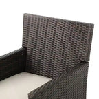 Christopher Knight Home Cypress Sedie da pranzo da esterno in vimini con cuscini (set da 2)