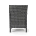 Christopher Knight Home Cypress Sedie da pranzo da esterno in vimini con cuscini (set da 2)