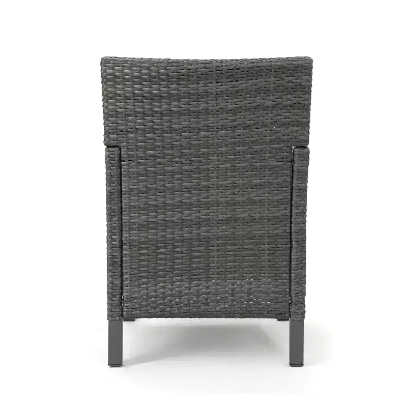 Christopher Knight Home Cypress Sedie da pranzo da esterno in vimini con cuscini (set da 2)