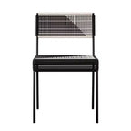 Watkindale Woven Stackable Outdoor Chairs - Set of 2 - Black - SEI