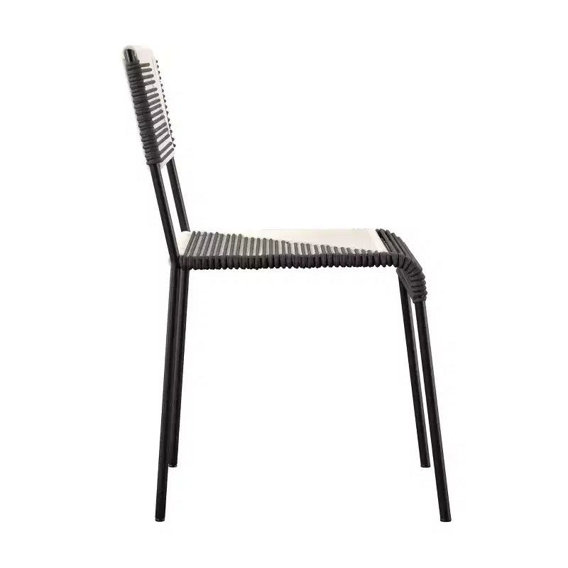 Sedie da esterno impilabili Watkindale Woven - Set da 2 - Nero - SEI