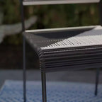 Sedie da esterno impilabili Watkindale Woven - Set da 2 - Nero - SEI