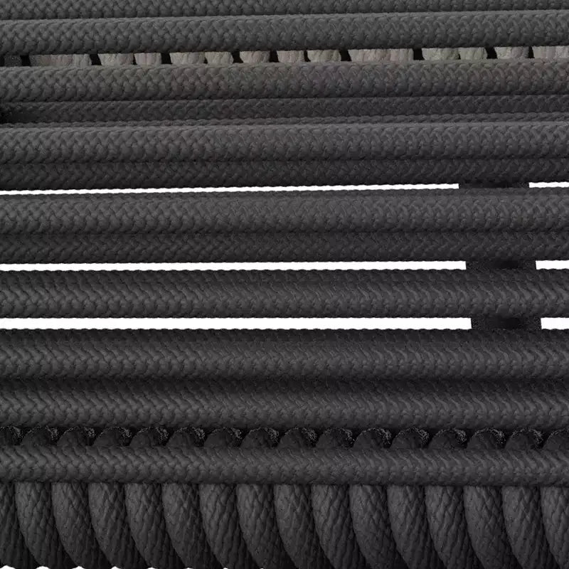 Sedie da esterno impilabili Watkindale Woven - Set da 2 - Nero - SEI