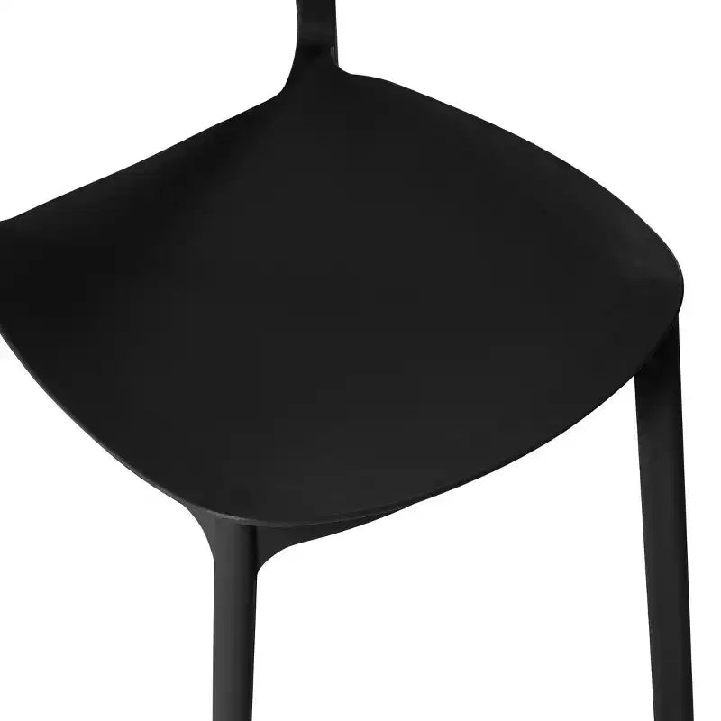 WestinTrends Playa Chaise de salle à manger de patio moderne empilable en plastique polypropylène (lot de 2)