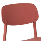 WestinTrends Playa Chaise de salle à manger de patio moderne empilable en plastique polypropylène (lot de 2)