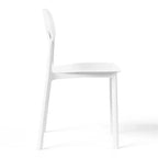 WestinTrends Playa Chaise de salle à manger de patio moderne empilable en plastique polypropylène (lot de 2)