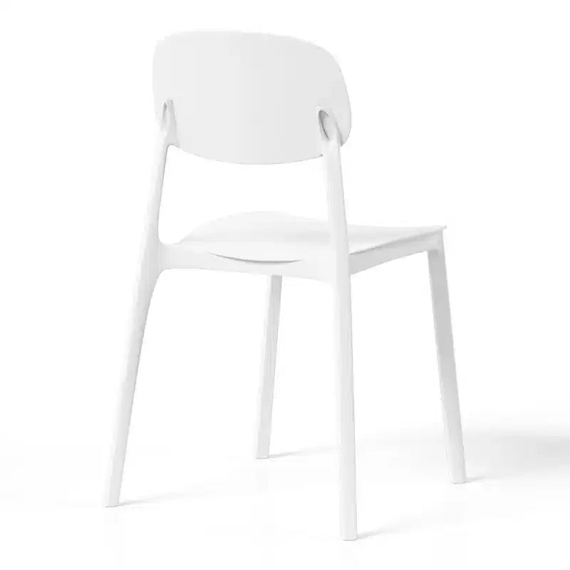 WestinTrends Playa Chaise de salle à manger de patio moderne empilable en plastique polypropylène (lot de 2)