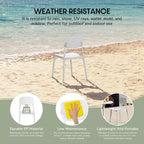 WestinTrends Playa Chaise de salle à manger de patio moderne empilable en plastique polypropylène (lot de 2)