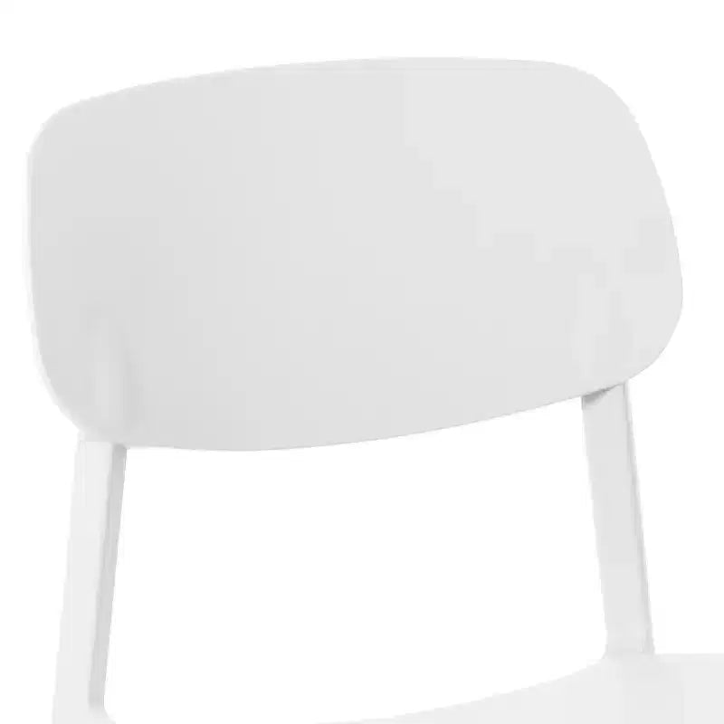 WestinTrends Playa Chaise de salle à manger de patio moderne empilable en plastique polypropylène (lot de 2)