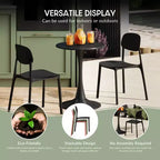 WestinTrends Playa Chaise de salle à manger de patio moderne empilable en plastique polypropylène (lot de 2)