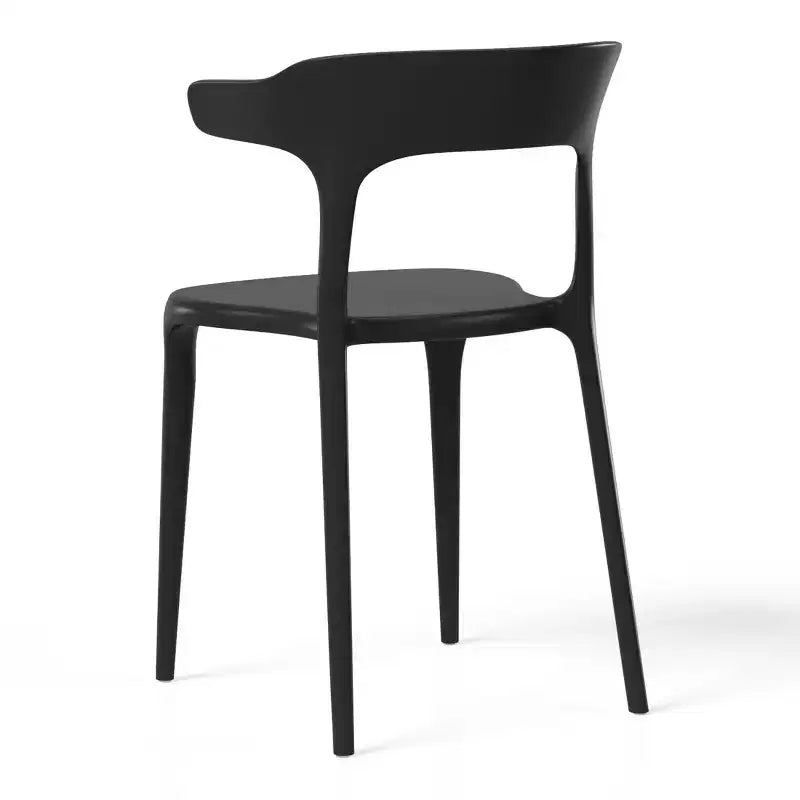 WestinTrends Playa Sedia da pranzo impilabile moderna in plastica in resina (set da 4)