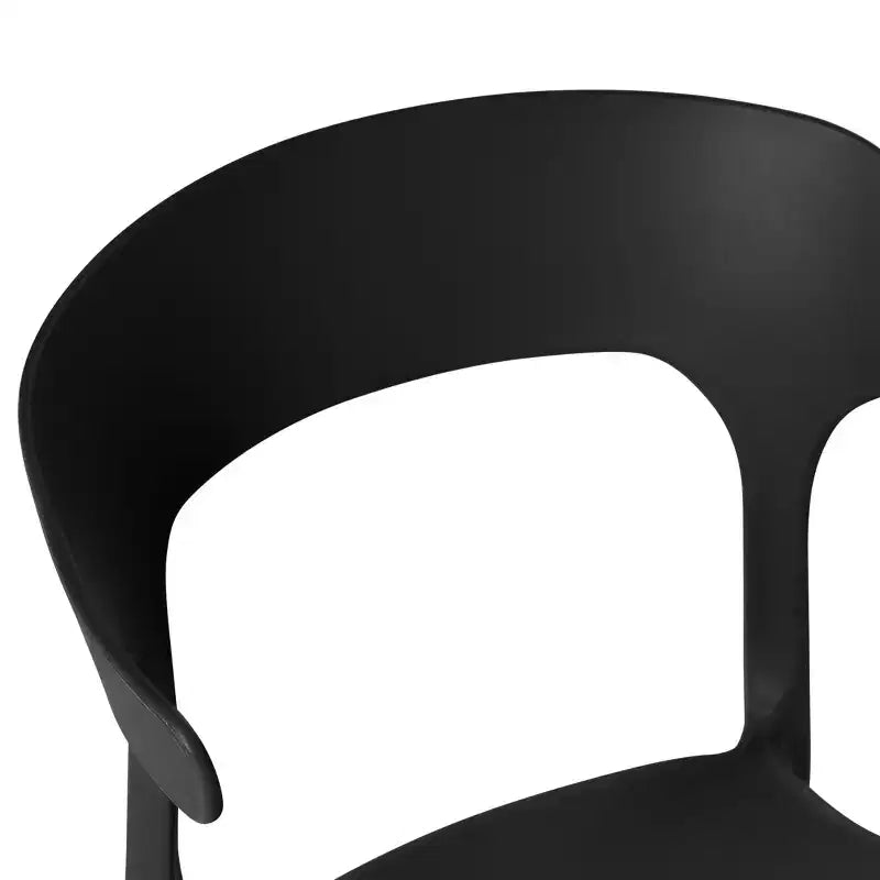 WestinTrends Playa Sedia da pranzo impilabile moderna in plastica in resina (set da 4)