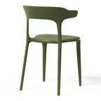 WestinTrends Playa Sedia da pranzo impilabile moderna in plastica in resina (set da 4)