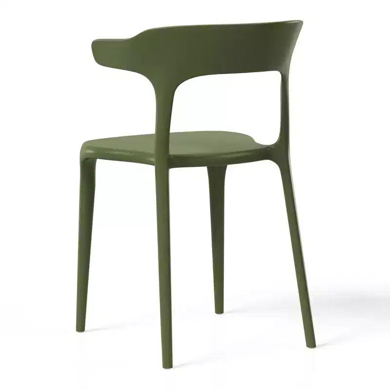 WestinTrends Playa Sedia da pranzo impilabile moderna in plastica in resina (set da 4)