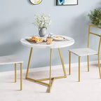 Set da tavolo da pranzo per 2, tavolo da cucina con 2 sedie imbottite, set da tavolo rotondo per appartamento, angolo colazione, sala da pranzo e piccoli spazi